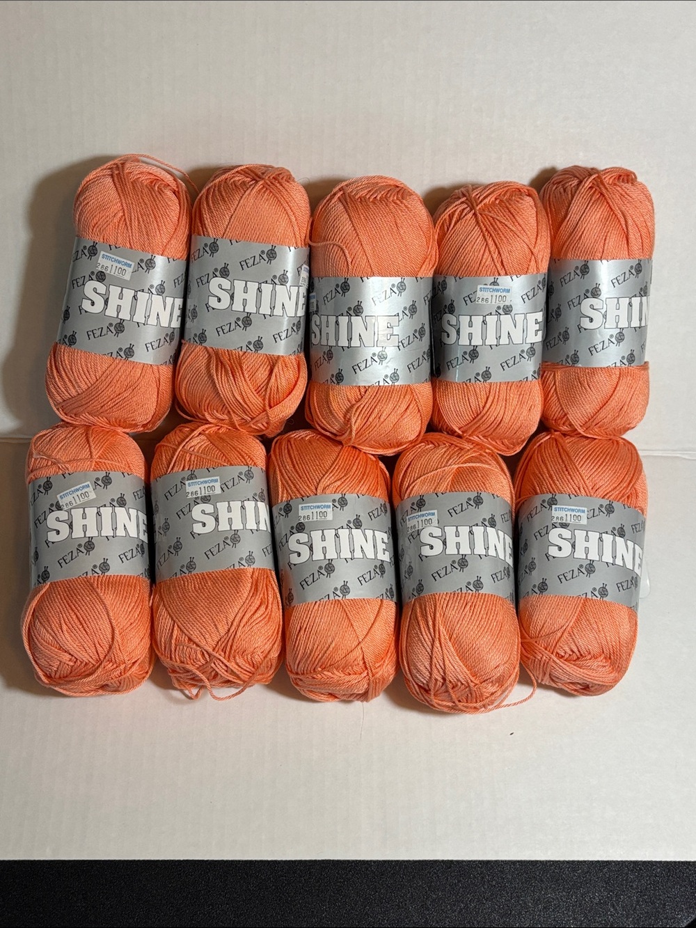 SHINE SALMON Yarn Bundle by - 10 Skeins